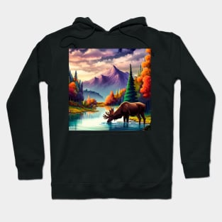 Canada Moose . Hoodie